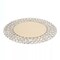 4 GOLD 14" Metal Crystal Beaded Round Charger Plates Wedding Party Supplies